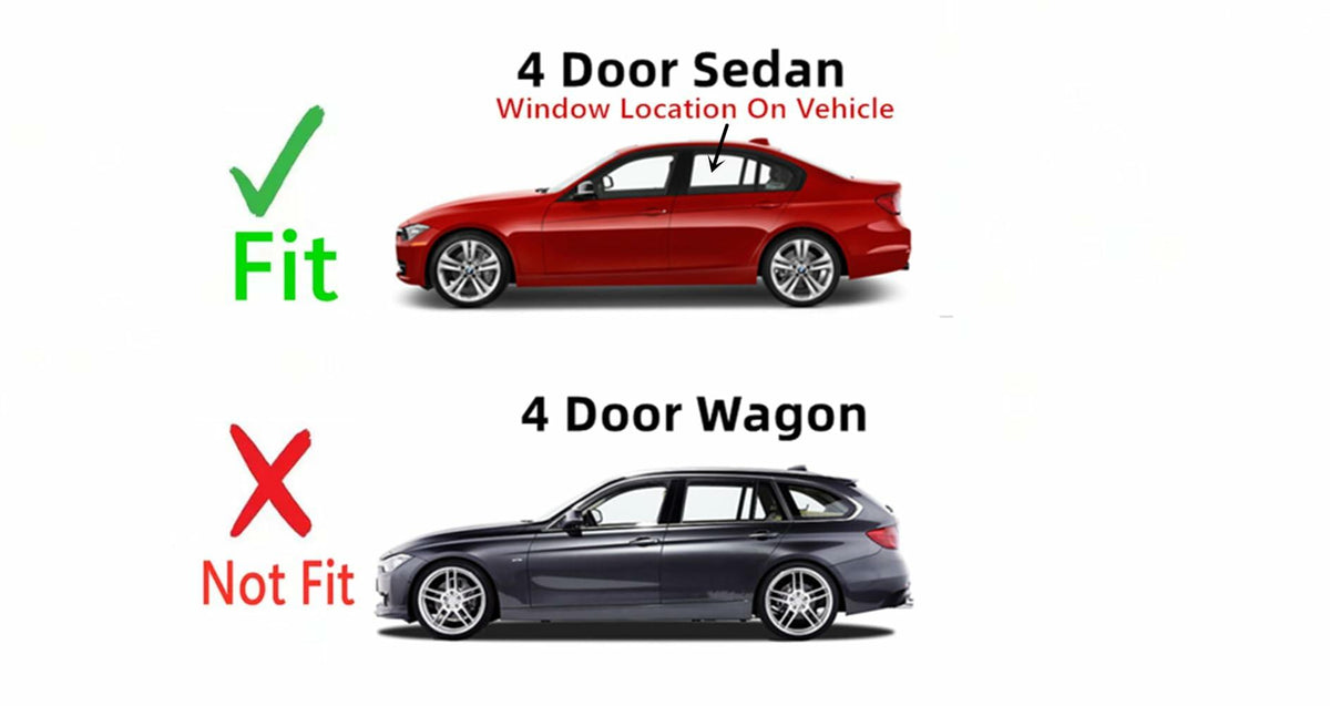 Driver Left Side Rear Door Window Door Glass Compatible with BMW ActiveHybrid 3 & 320i & 328i & 328d & 330i & 330e & 335i & 340i 2012-2020 / M3 2015-2018 4 Door Sedan Models