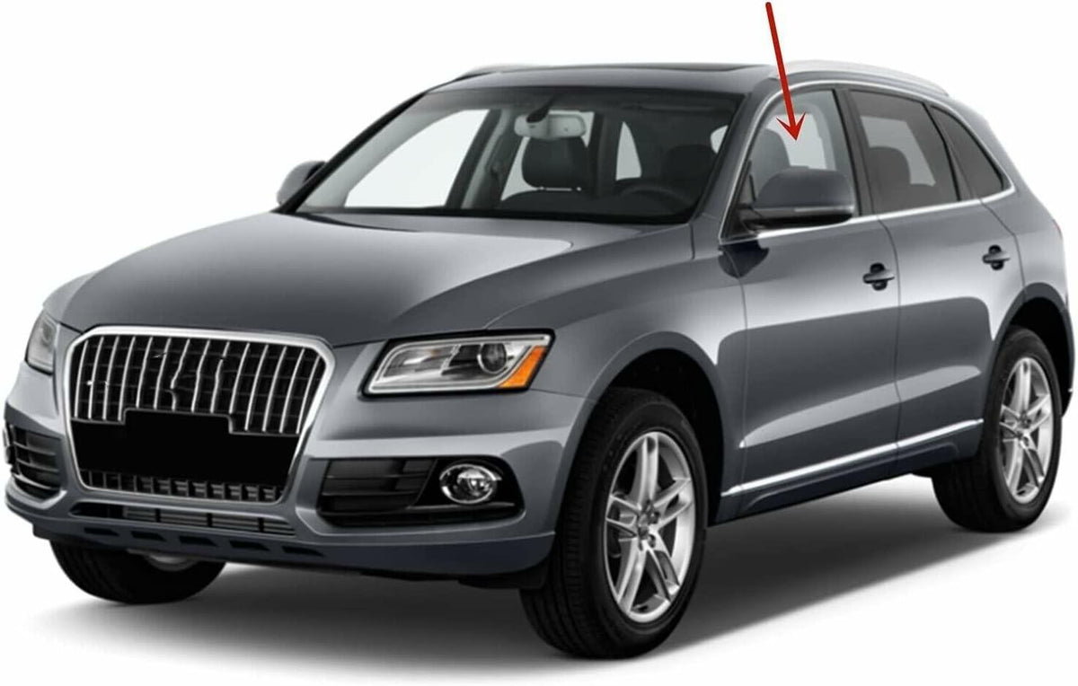 Tempered Driver Left Side Front Door Window Door Glass Compatible with Audi Q5 / SQ5 2009-2017 Models