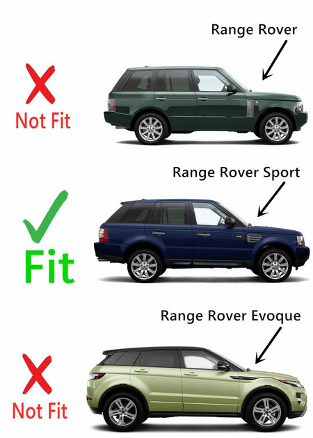 Passenger Right Side Front Door Window Door Glass Compatible with Range Rover Sport 2006-2013 Models