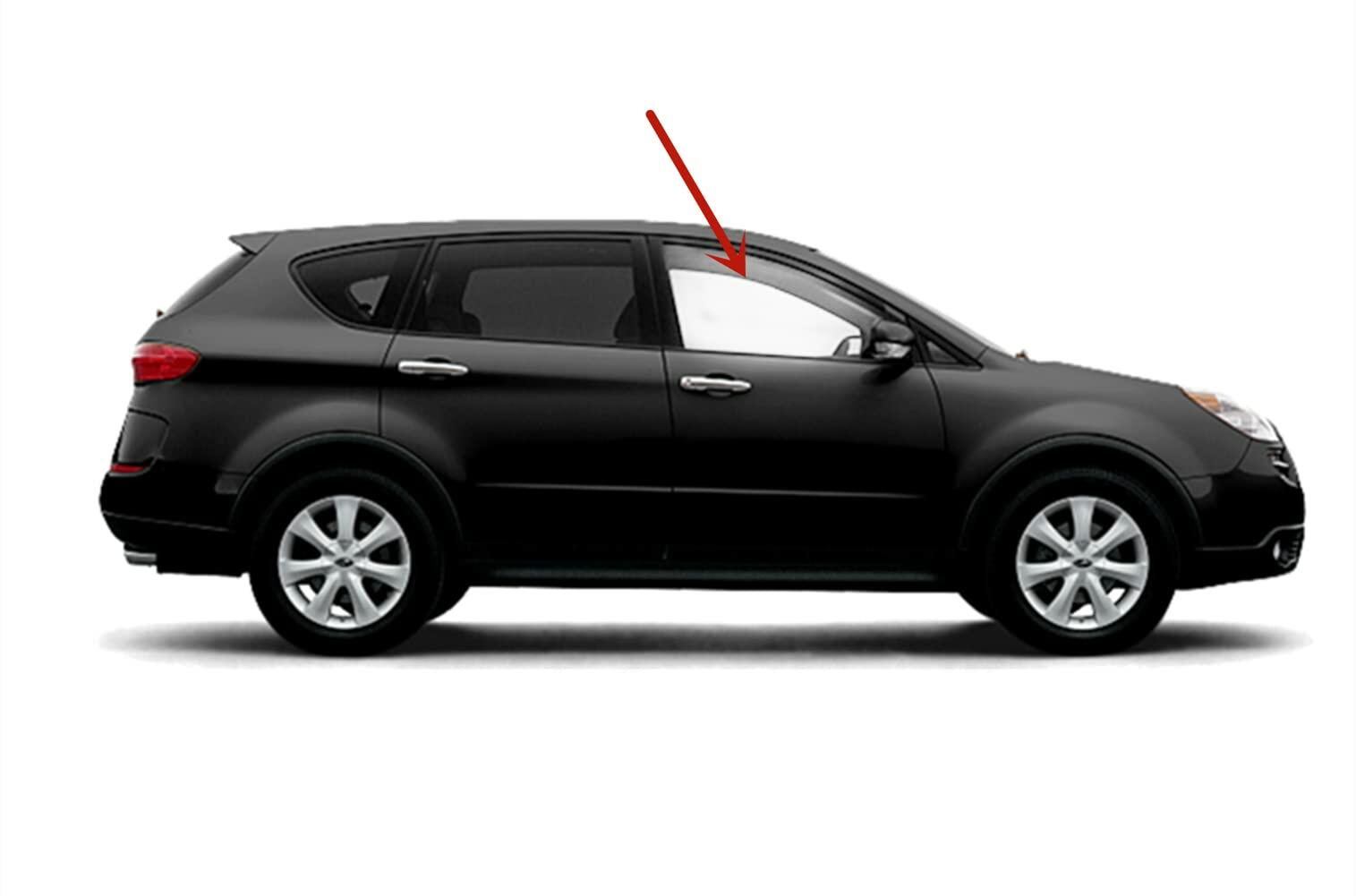 Clear Tempered Passenger Right Side Front Door Window Door Glass Compatible with Subaru Tribeca / B9 Tribeca 2006-2014 Models