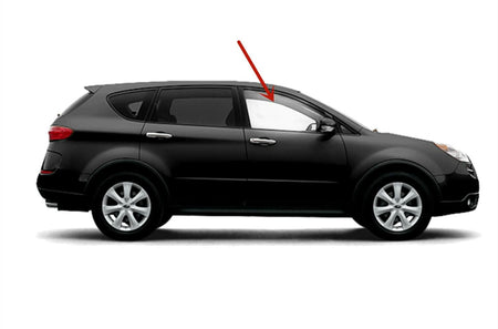 Clear Tempered Passenger Right Side Front Door Window Door Glass Compatible with Subaru Tribeca / B9 Tribeca 2006-2014 Models