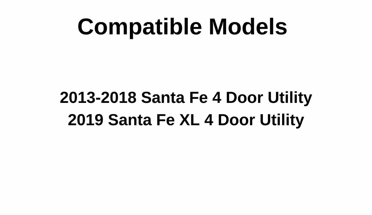 Driver Left Side Rear Door Window Door Glass Compatible with Hyundai Santa Fe 2013-2018 Models / Santa Fe XL 2019 Models