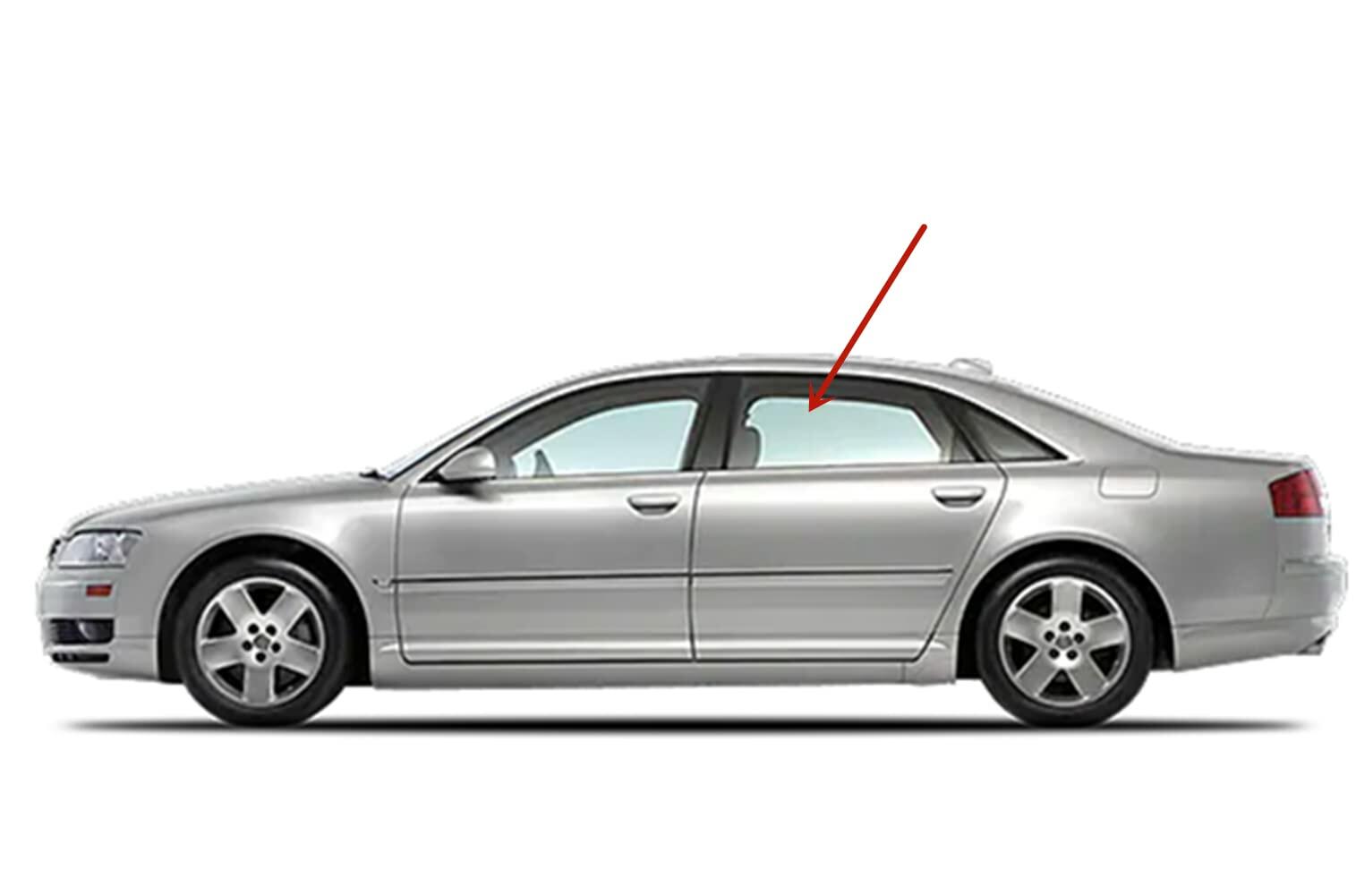 Laminated Driver Left Side Rear Door Window Door Glass Compatible with Audi A8L 2004-2010 Models (Only For A8L Long Wheel Base)