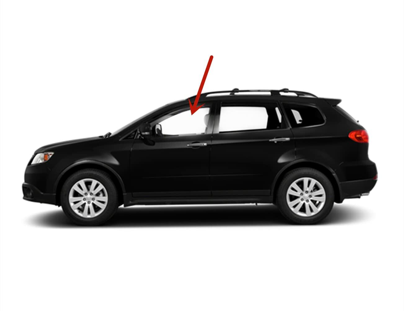 Clear Tempered Driver Left Side Front Door Window Door Glass Compatible with Subaru Tribeca / B9 Tribeca 2006-2014 Models