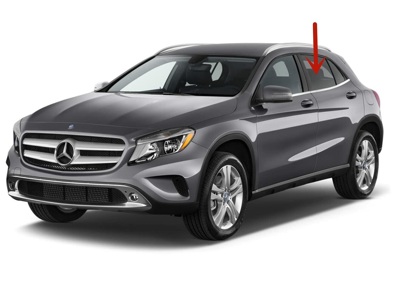 Driver Left Side Rear Door Window Door Glass Compatible with Mercedes Benz GLA250 2015-2020 / GLA45AMG 2015-2019 Models