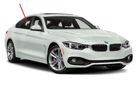 Passenger Right Side Rear Door Window Door Glass Compatible with BMW 428i Gran Coupe / 430i Gran Coupe / 435i Gran Coupe / 440i Gran Coupe 2015-2020 Models
