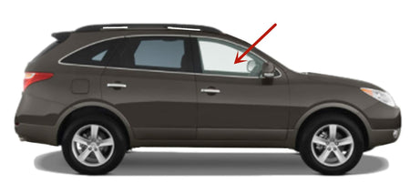 Passenger Right Side Front Door Window Door Glass Compatible with Hyundai Veracruz 2007-2012 Models