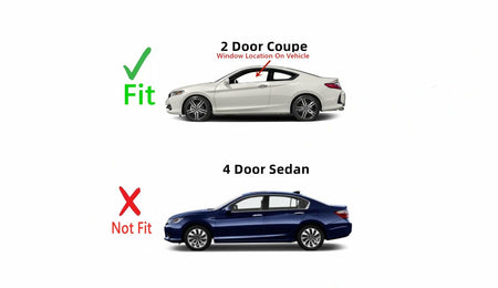 Driver Left Side Door Window Door Glass Compatible with Honda Accord 2 Door Coupe 2013-2017 Models