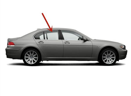Laminated Passenger Right Side Rear Door Window Glass Compatible with BMW 745i 750i 760i / Alpina B7 2002-2008 Models (Not For 745Li 750Li 760Li Long Wheel Base)