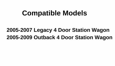 Driver Left Side Rear Door Window Door Glass Compatible with Subaru Legacy/Subaru Outback 4 Door Wagon 2005-2009 Models