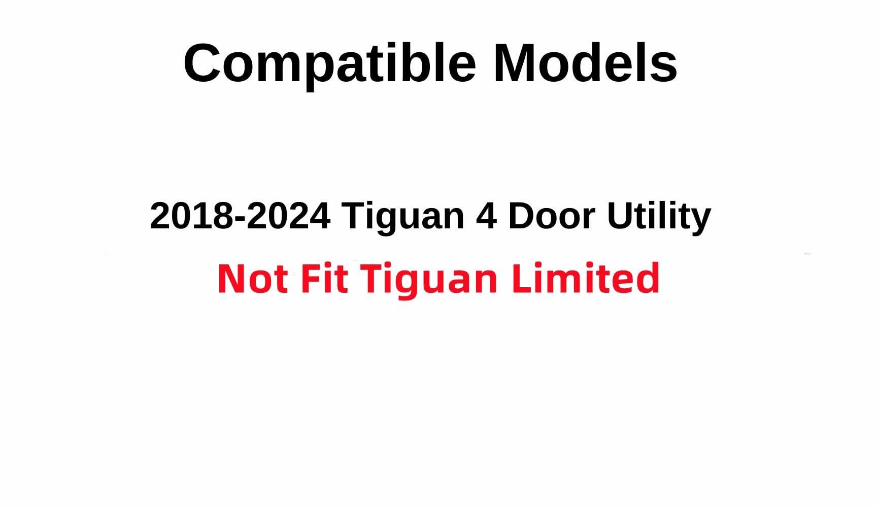 Driver Left Side Rear Door Window Door Glass Compatible with Volkswagen Tiguan 2018-2024 Models (Not For Limited Models)