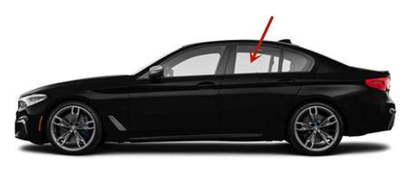 OEM Driver Left Side Rear Door Window Door Glass Compatible with BMW 530e / 530i / 540i / M550i 4 Door Sedan 2017-2023 Models