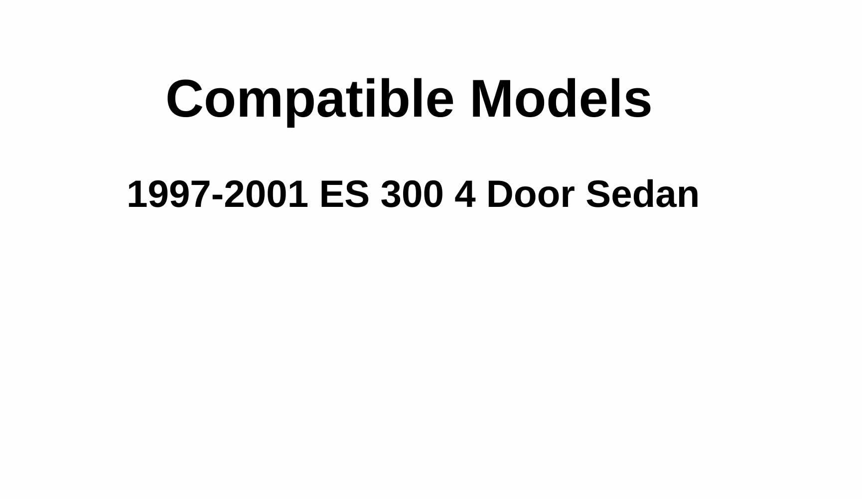 Driver Left Side Front Door Window Door Glass Compatible with Lexus ES300 1997-2001 Models