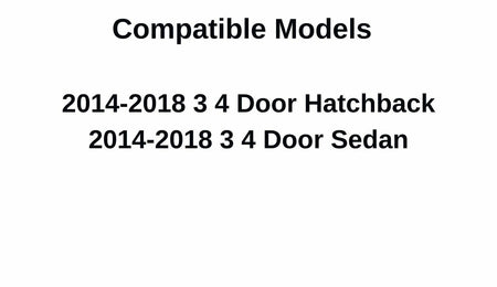 OEM Passenger Right Side Rear Door Window Door Glass Compatible with Mazda 3 2014-2018 Models