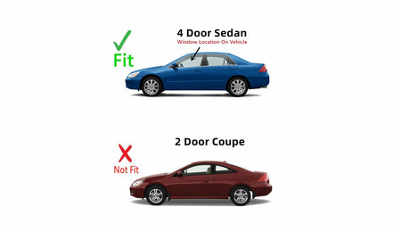 Driver Left Side Front Door Window Door Glass Compatible with Honda Accord 4 Door Sedan 2003-2007 Models