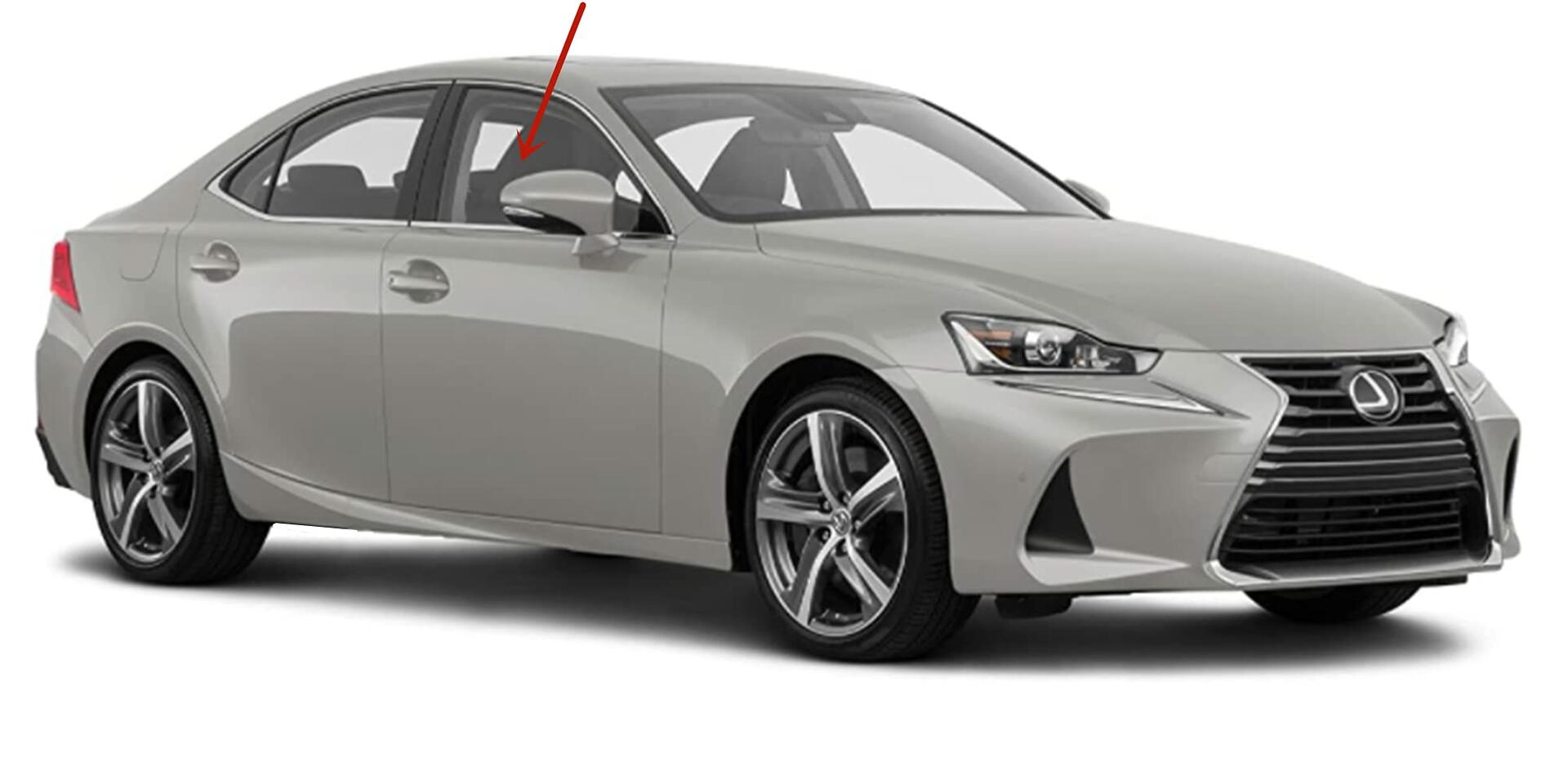 Passenger Right Side Front Door Window Door Glass Compatible with Lexus IS250 / IS350 / IS300 / IS200t 4 Door Sedan 2014-2020 Models