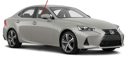 Passenger Right Side Front Door Window Door Glass Compatible with Lexus IS250 / IS350 / IS300 / IS200t 4 Door Sedan 2014-2020 Models