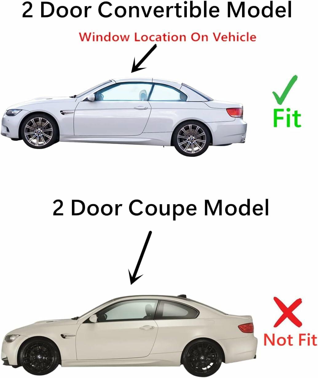 OEM Driver Left Side Door Window Door Glass Compatible with BMW 328i 335i 335is M3 2 Door Convertible 2007-2013 Models