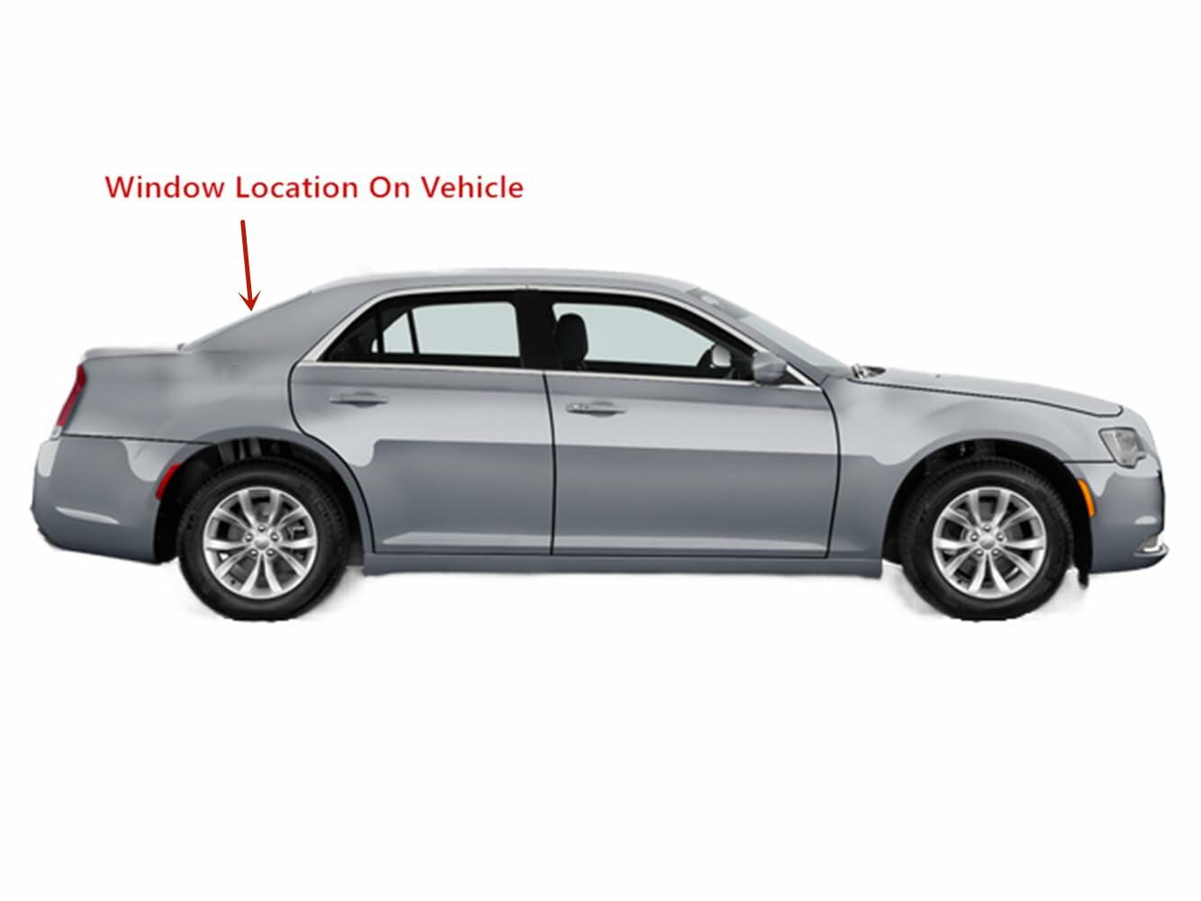 OEM Heated Back Window Back Glass Compatible with Chrysler 300 2011-2023 4 Door Sedan Models