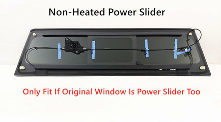 OEM Non-Heated Power Style Back Slider Window Back Glass Compatible with Toyota Tacoma Pickup 2024-2026 Models