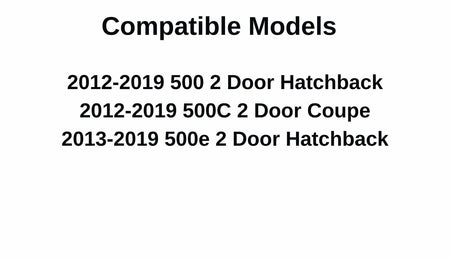 OEM Passenger Right Side Door Window Door Glass Compatible with Fiat 500 / 500C / 500e 2012-2019 Models