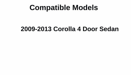 Driver Left Side Front Door Window Door Glass Compatible with Toyota Corolla 4 Door Sedan 2009-2013 USA Built Models