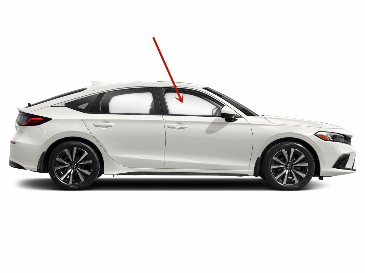 Passenger Right Side Front Door Window Door Glass Compatible with Honda Civic 2022-2026 Acura Integra 2023-2026 Models