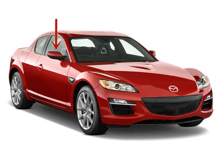 Passenger Right Side Door Window Glass Compatible with Mazda RX8 2009-2011 Models