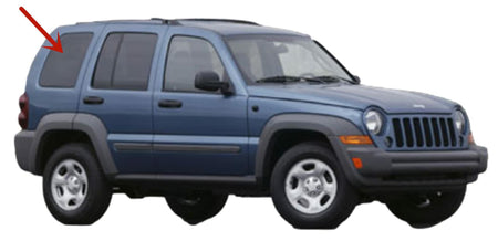 Passenger Right Side Rear Quarter Glass Quarter Window Compatible with Jeep Liberty 2002-2007 Models