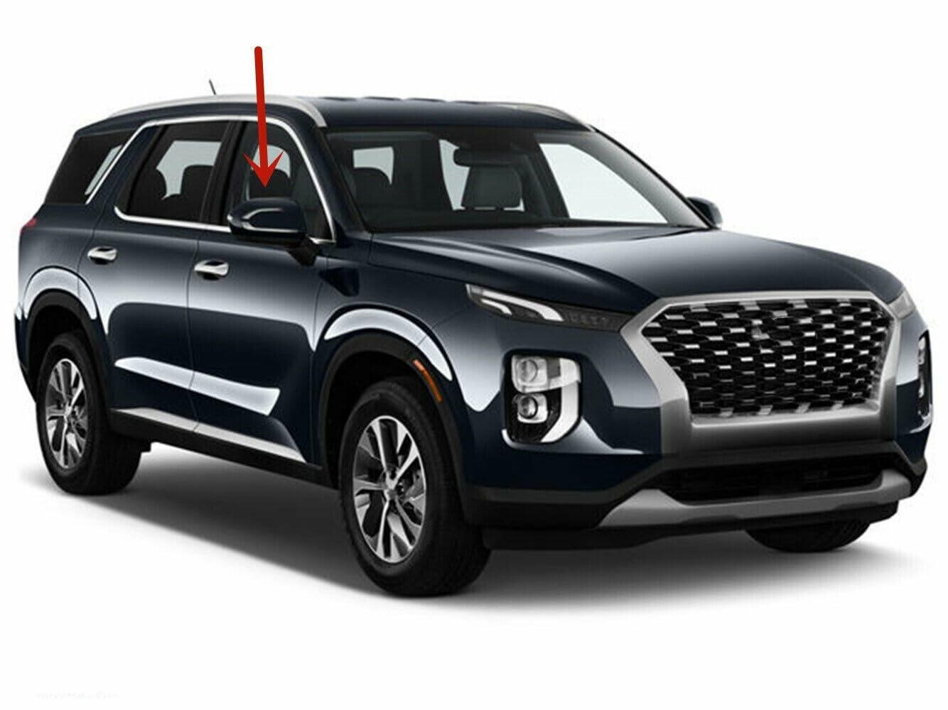 Tempered Passenger Right Side Front Door Window Door Glass Compatible with Hyundai Palisade 2020-2025 Models