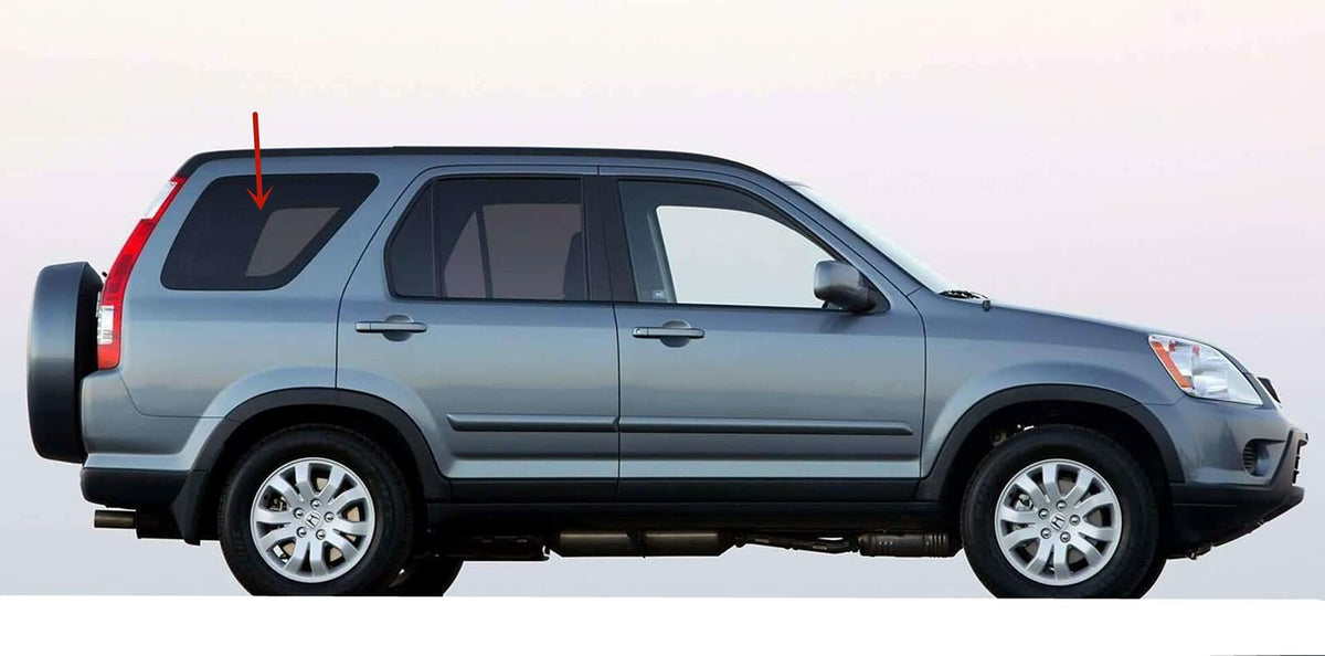 OEM Passenger Right Side Quarter Glass Compatible with Honda CR-V 2002-2006 Models