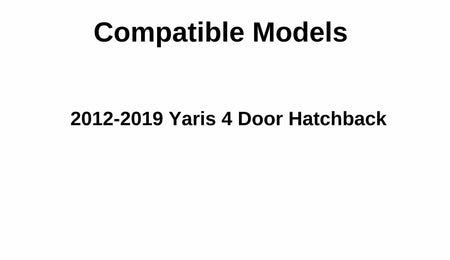 Driver Left Side Front Door Window Door Glass Compatible with Toyota Yaris 4 Door Hatchback 2012-2019 Models