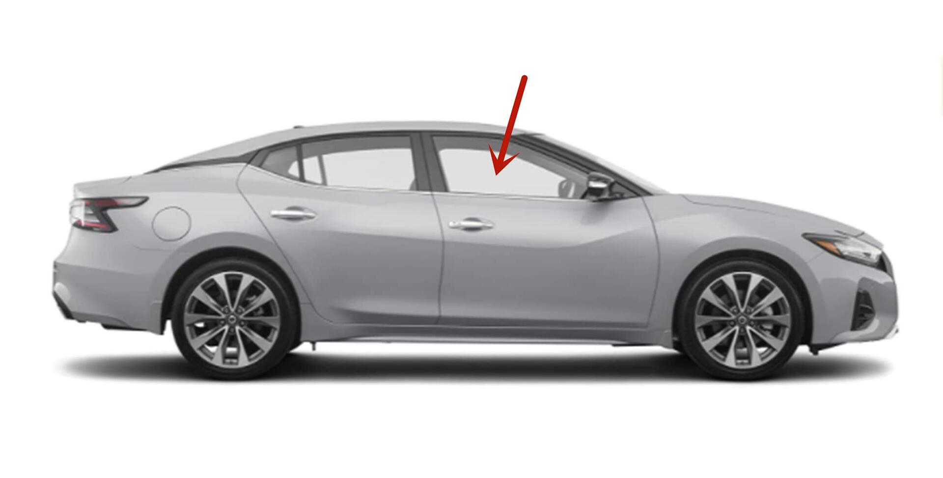 Laminated Passenger Right Side Front Door Window Door Glass Compatible with Nissan Maxima 2016-2023 Models