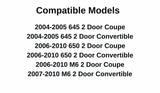 Passenger Right Side Front Door Window Door Glass Compatible with BMW 650ci 650i M6 2006-2010 Models/ 645ci 2004-2005Models