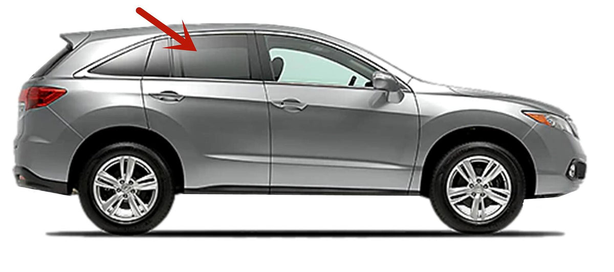 Passenger Right Side Rear Door Window Door Glass Compatible with Acura RDX 2013-2018 Models