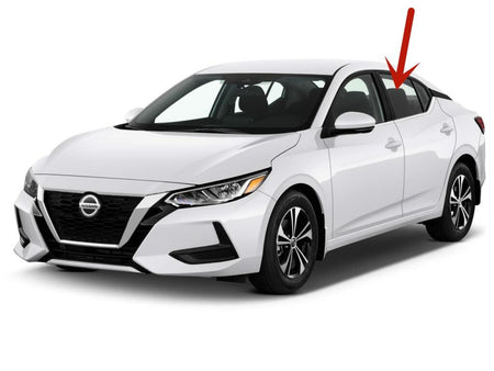 Driver Left Side Rear Door Window Door Glass Compatible with Nissan Sentra 2020-2025 Models
