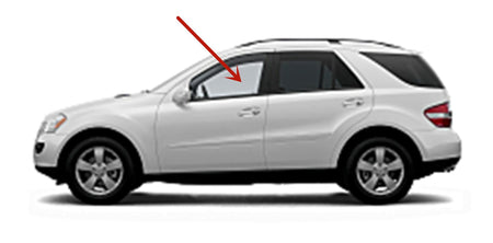 Laminated Driver Left Side Front Door Window Door Glass Compatible with Mercedes Benz GL320 & GL350 & GL450 & GL550 2006-2012 Models / ML320 & ML350 & ML450 & ML500 & ML63AMG 2006-2011 Models