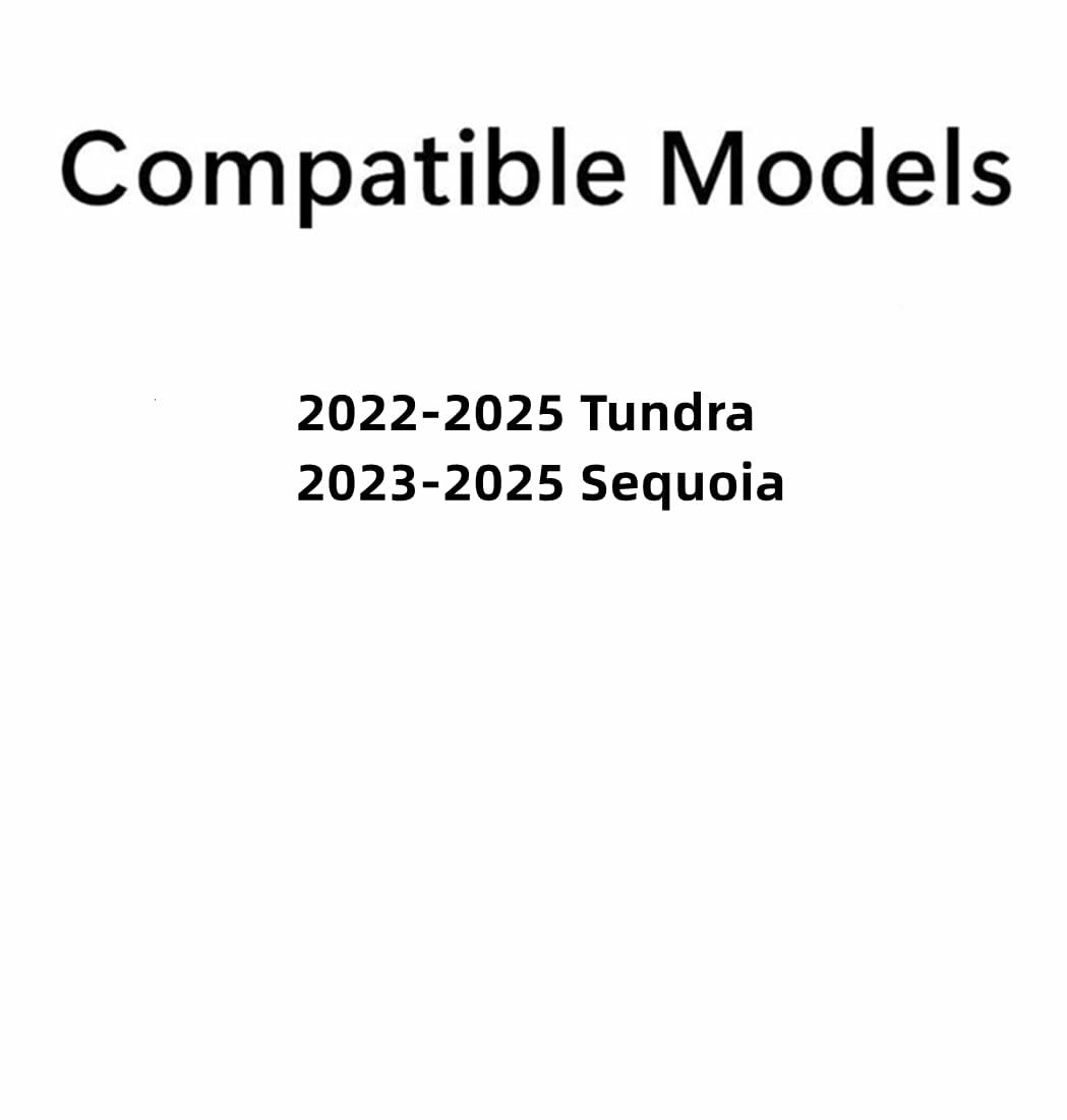 Tempered Driver Left Side Front Door Window Door Glass Compatible with Toyota Tundra Pickup 2022-2025 / Sequoia 2023-2025 Models