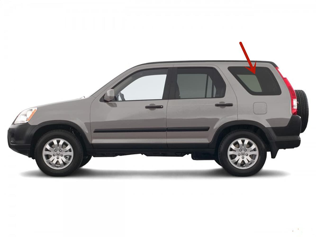 OEM Driver Left Side Quarter Glass Compatible with Honda CR-V 2002-2006 Models