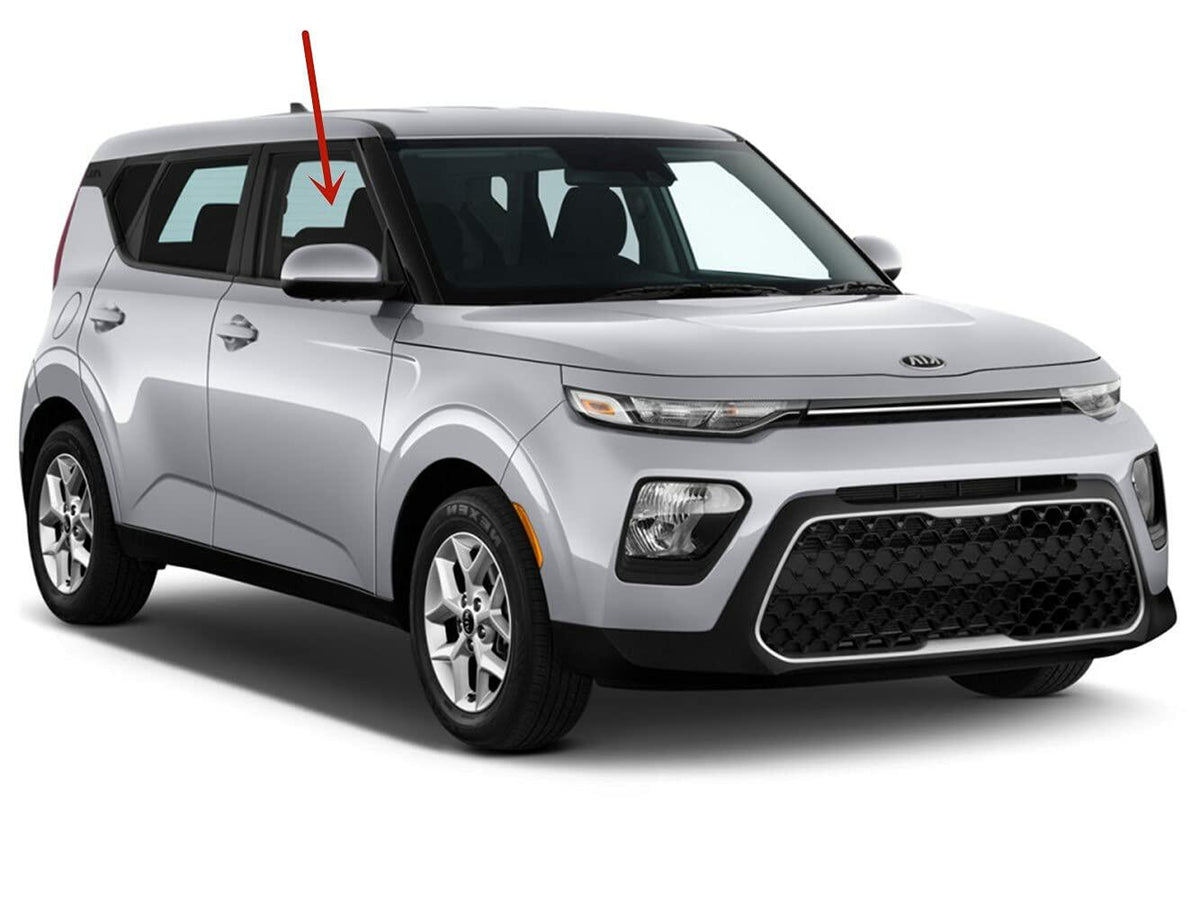 Passenger Right Side Front Door Window Door Glass Compatible with Kia Soul 2020-2025 Models