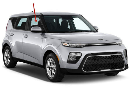Passenger Right Side Front Door Window Door Glass Compatible with Kia Soul 2020-2025 Models