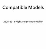 Driver Left Side Rear Door Window Door Glass Compatible with Toyota Highlander 2008-2013 Models