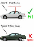 Tempered Passenger Right Side Rear Door Window Door Glass Compatible with Honda Accord 4-Door Sedan 1998-2002 Models