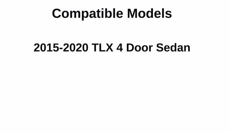 Driver Left Side Rear Door Window Door Glass Compatible with Acura TLX 2015-2020 Models