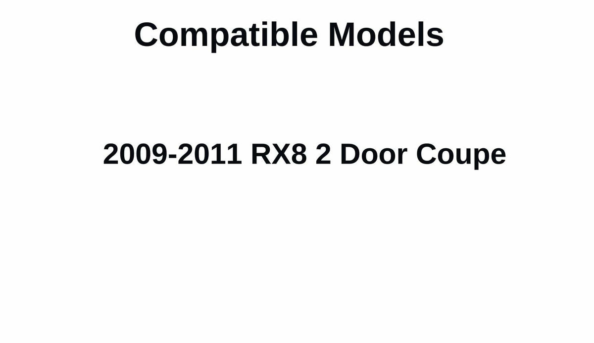 Passenger Right Side Door Window Glass Compatible with Mazda RX8 2009-2011 Models