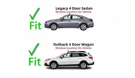 Driver Left Side Front Door Window Door Glass Compatible with Subaru Legacy / Outback 2015-2019 Models