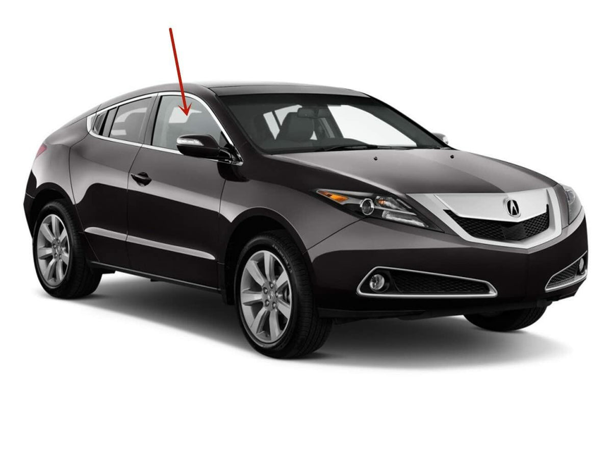 Tempered Passenger Right Side Front Door Window Door Glass Compatible with Acura ZDX 2010-2013 Models