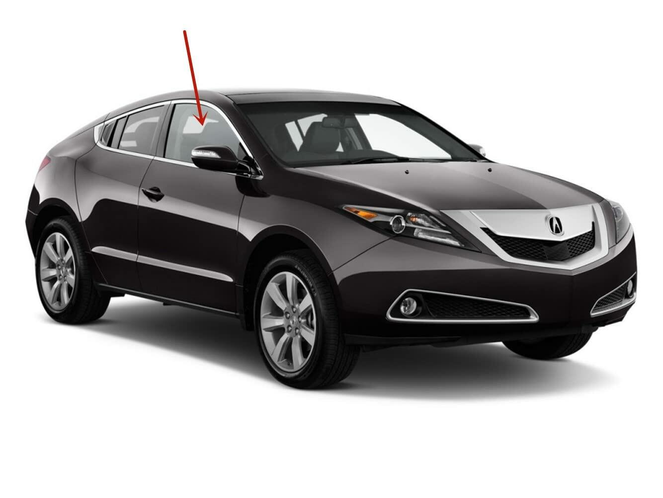 Tempered Passenger Right Side Front Door Window Door Glass Compatible with Acura ZDX 2010-2013 Models