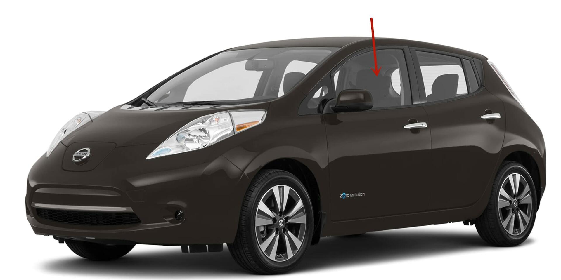 Driver Left Side Front Door Glass Door Window Compatible with Nissan Leaf 4 Door Hatchback 2011-2017 Models
