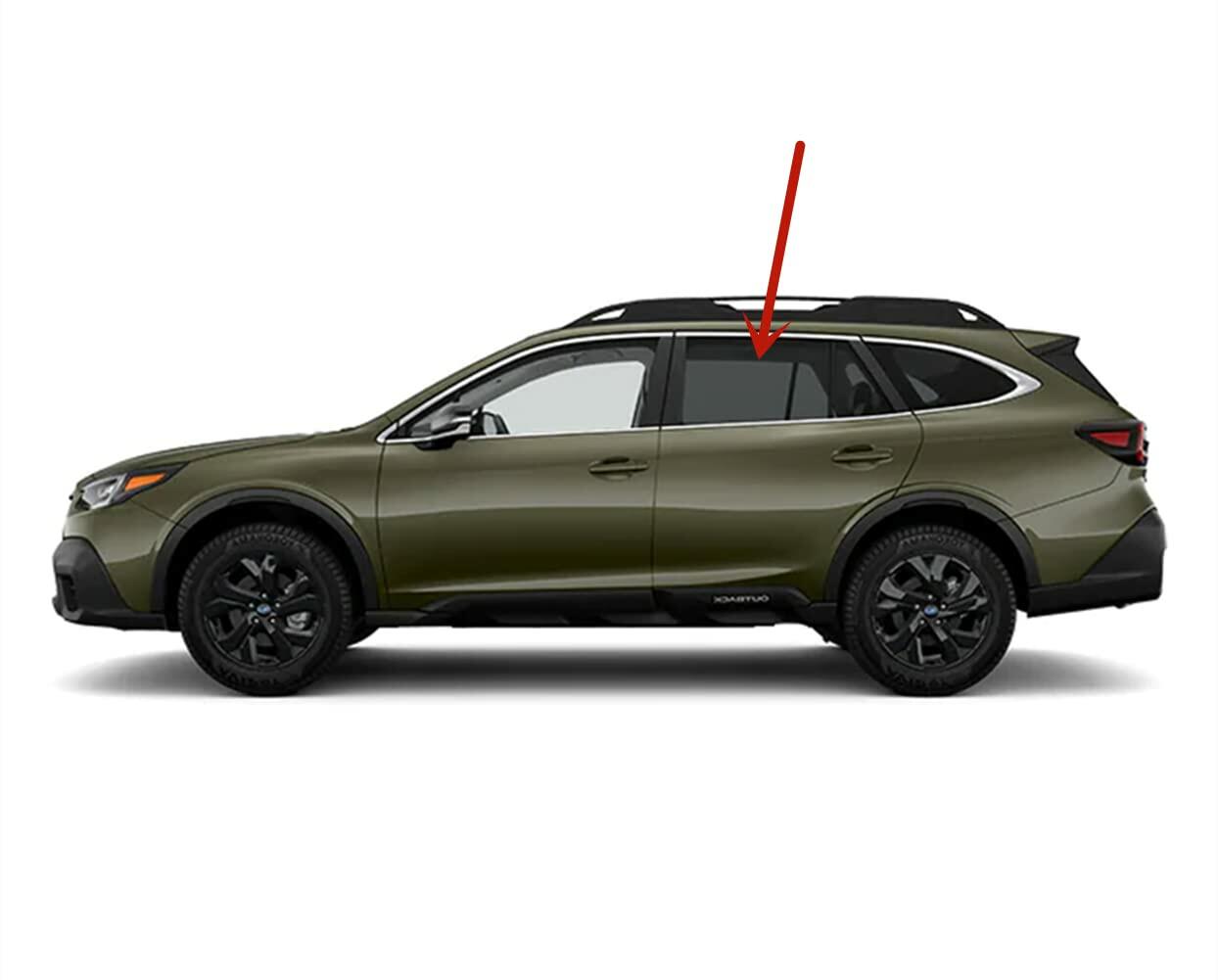 Driver Left Side Rear Door Window Door Glass Compatible with Subaru Outback 2020-2025 Models